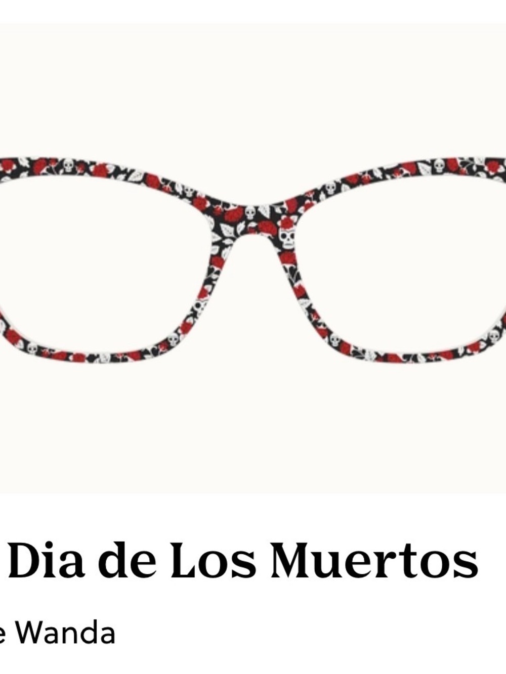 Pair Eyewear Dia de Los Muertos Topper
